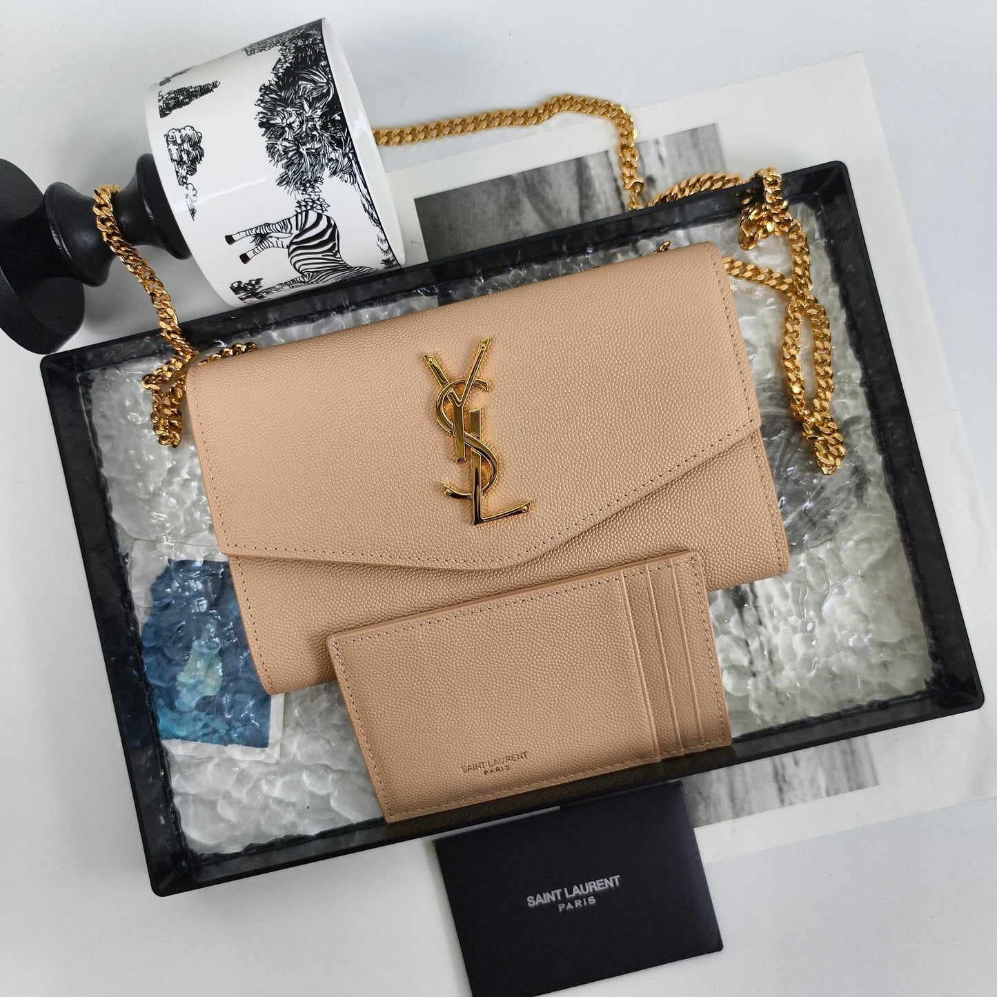 YS Mini Envelope Bag with Chain Strap (Premium quality )