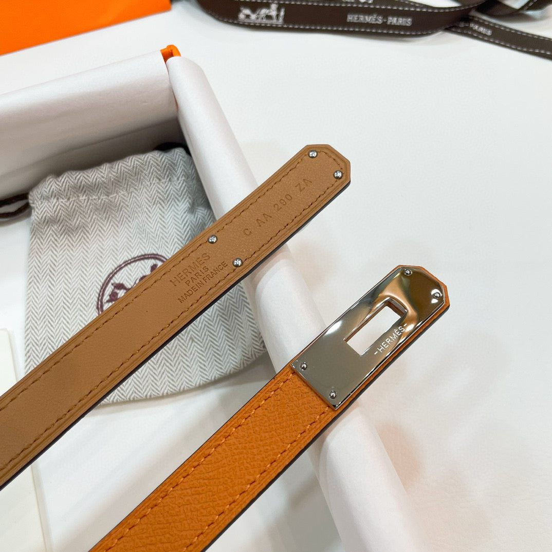 Slim Leather Waist Belt – Adjustable Fit