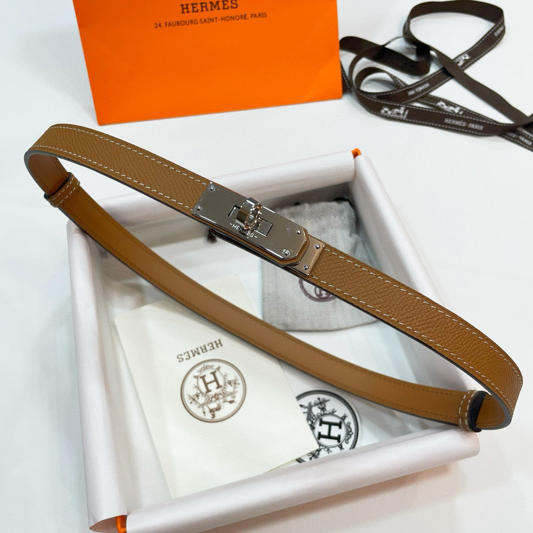 Slim Leather Waist Belt – Adjustable Fit