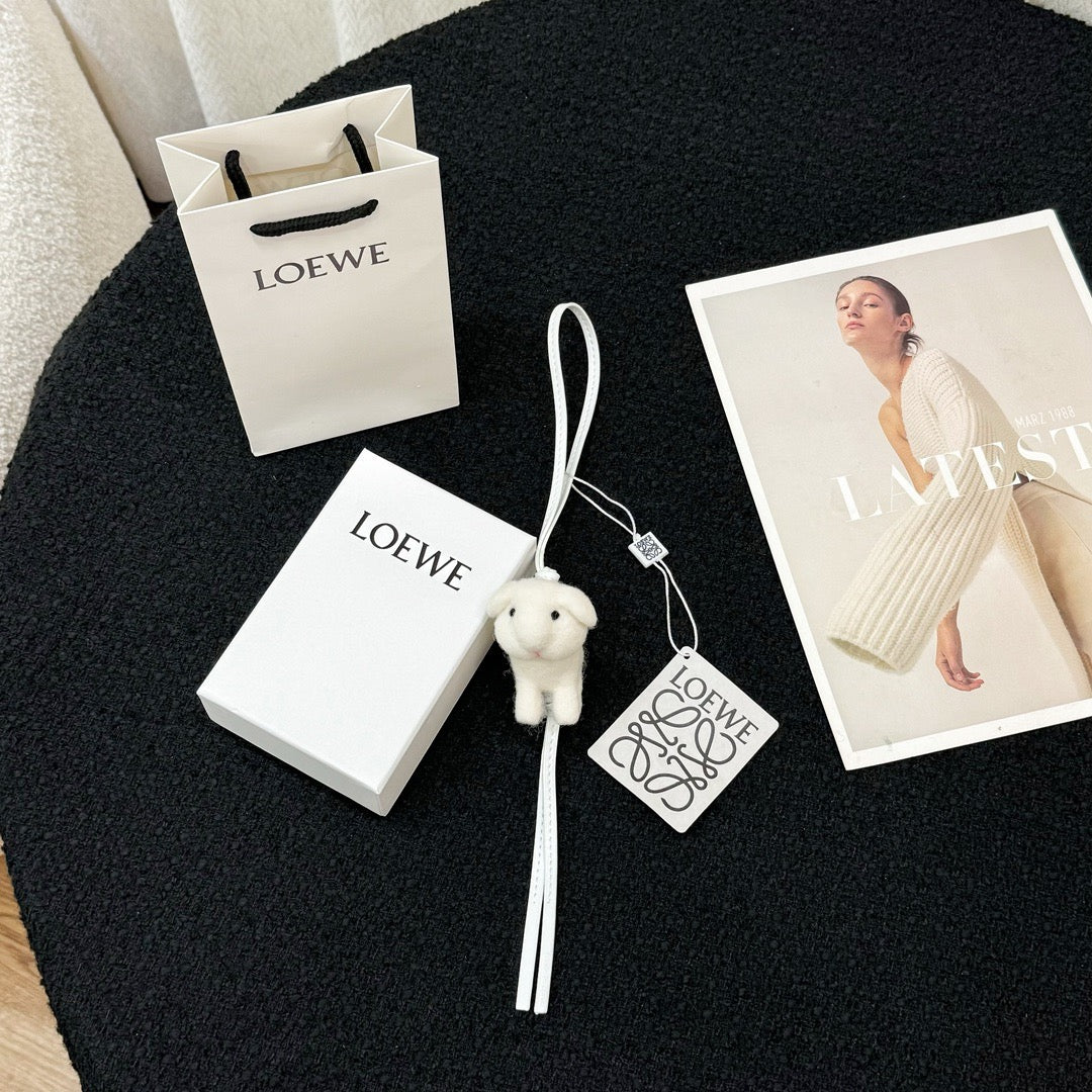 Felt & Leather Bunny Charm 🐰