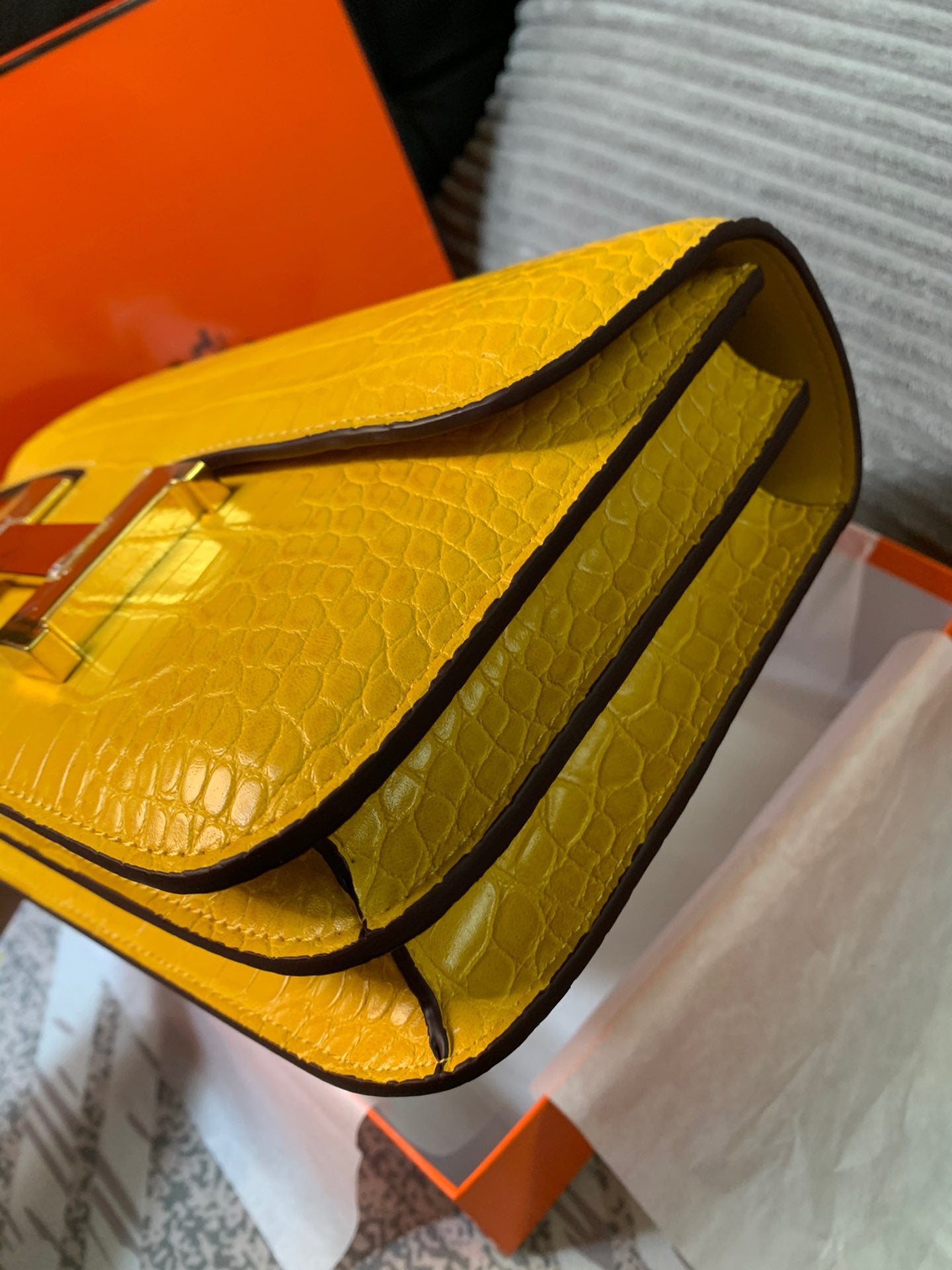 Crocodile-Patterned Bag from the Constance Collection