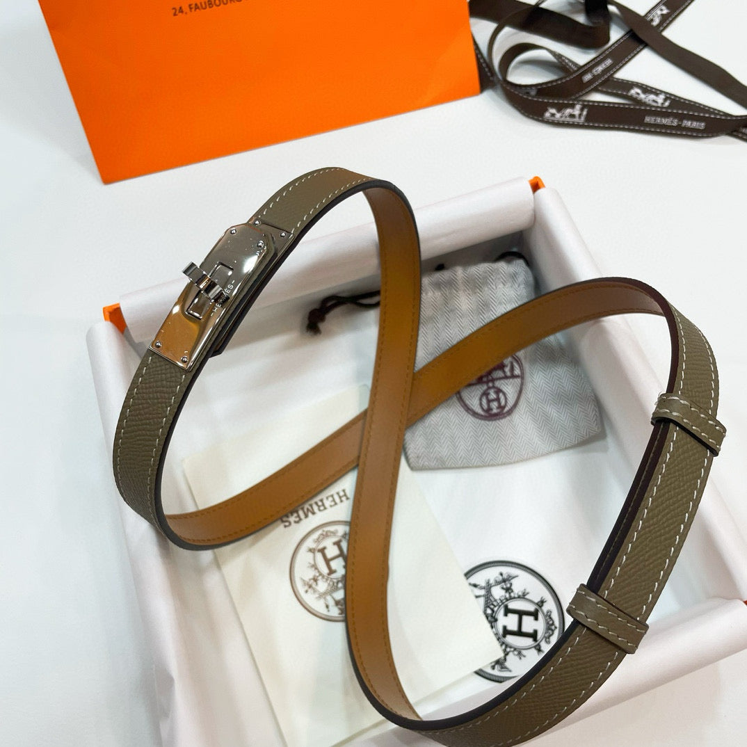 Slim Leather Waist Belt – Adjustable Fit