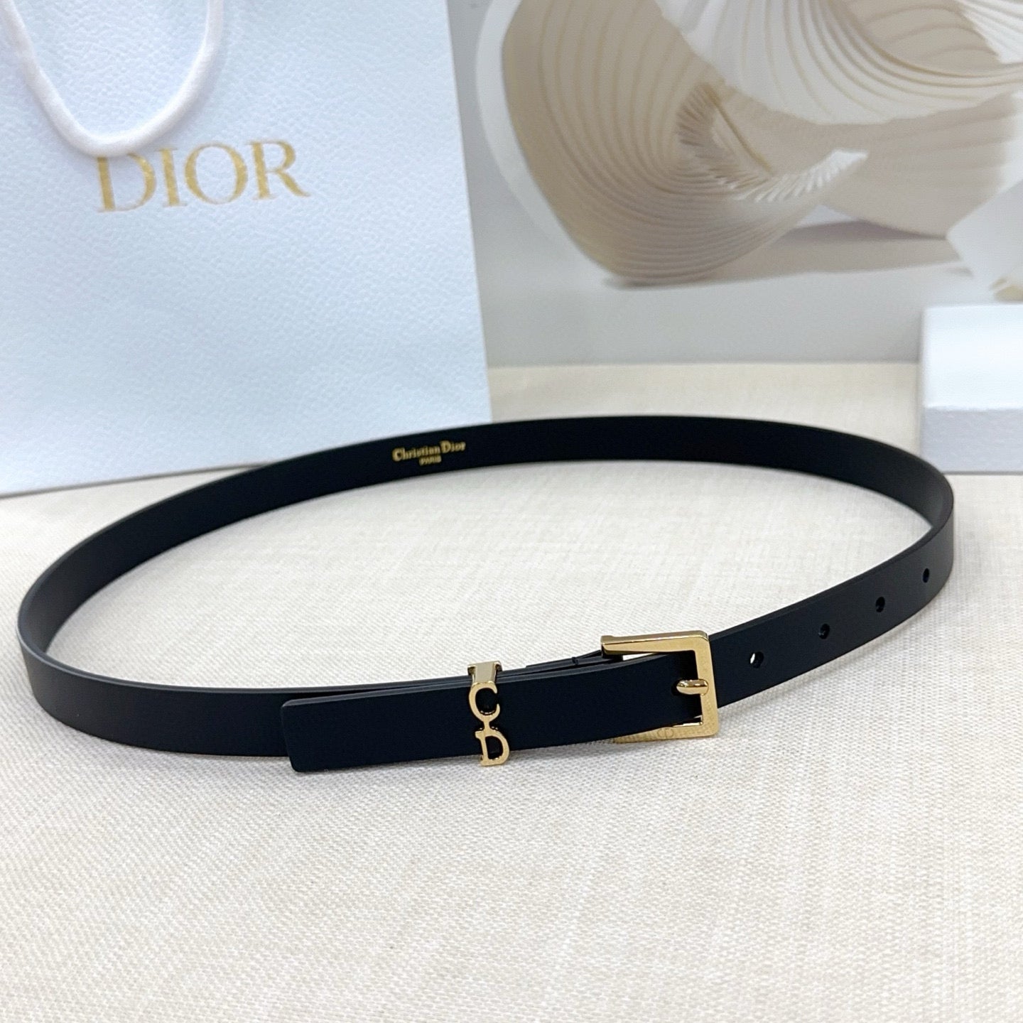 Slim Reversible Leather Waist Belt – 2.0cm