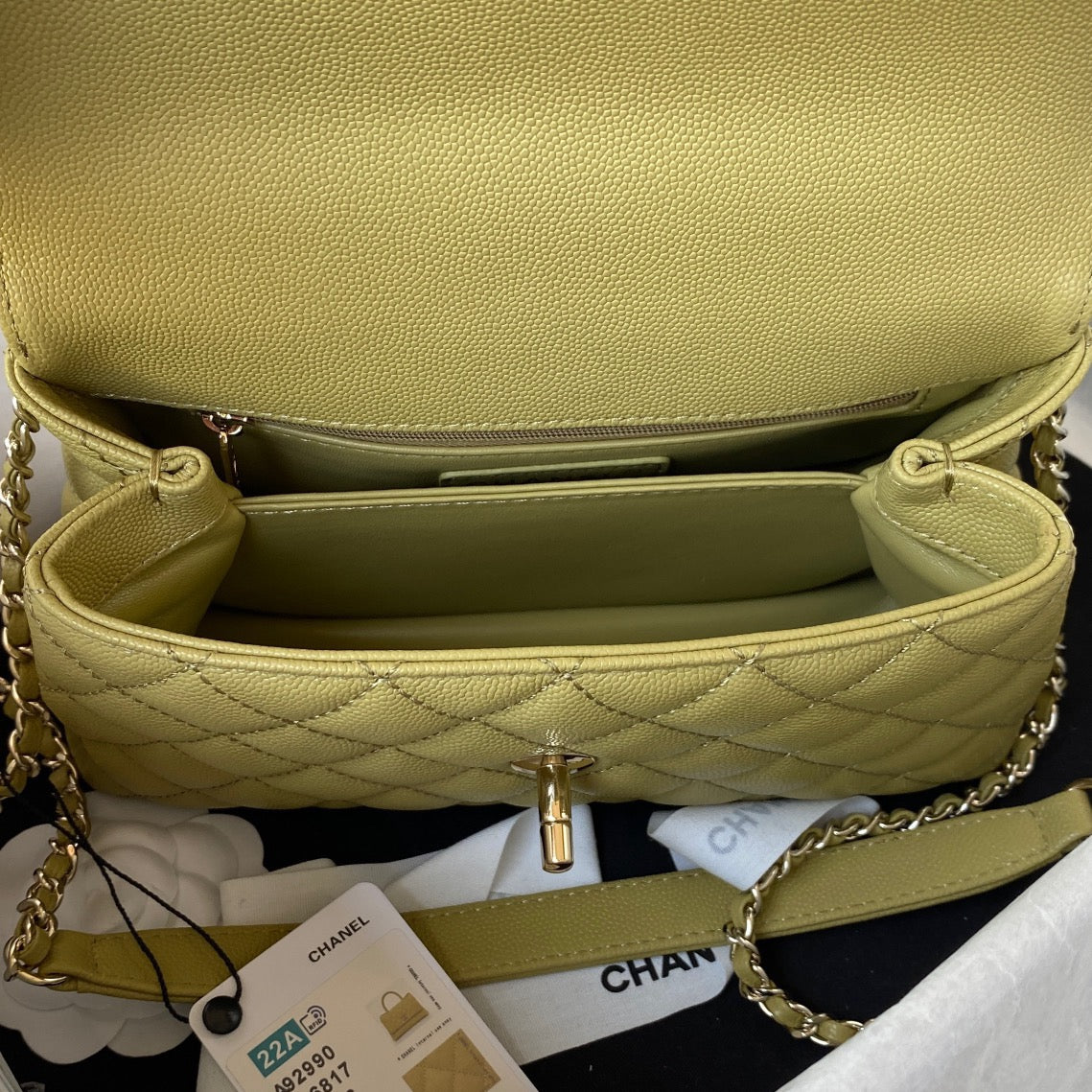 Mini Top Handle Flap Bag (𝑐𝑜𝑐𝑜 ℎ𝑎𝑛𝑑𝑙𝑒)