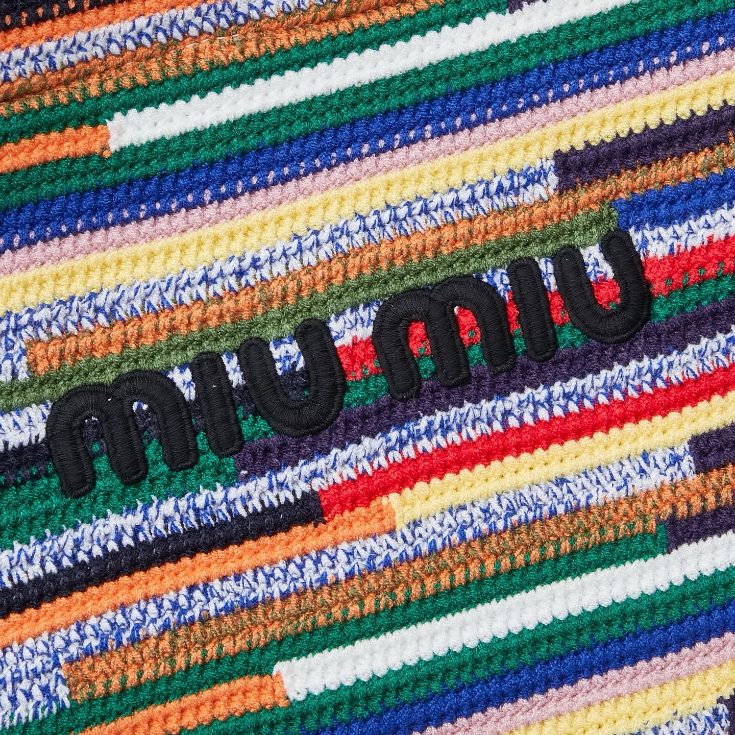 Handwoven Rainbow Embroidered Raffia Tote Bag