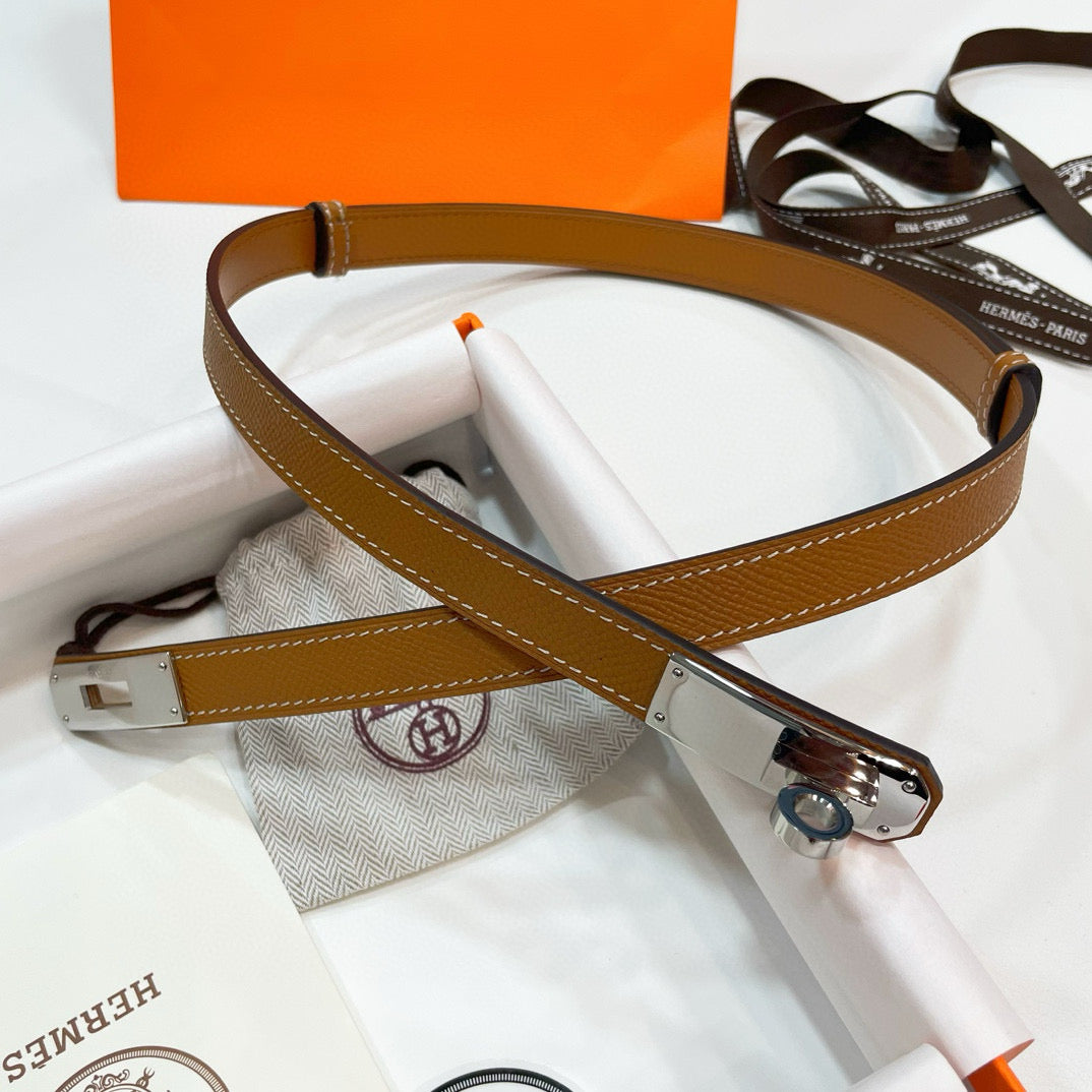 Slim Leather Waist Belt – Adjustable Fit