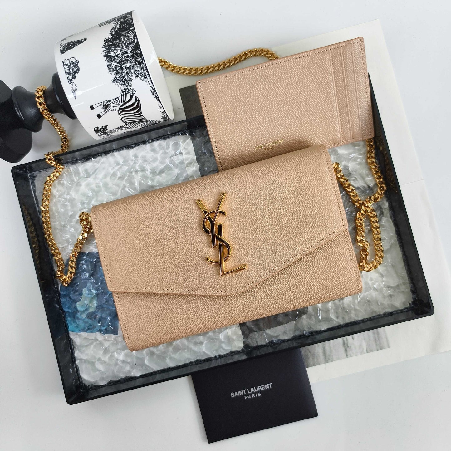 YS Mini Envelope Bag with Chain Strap (Premium quality )