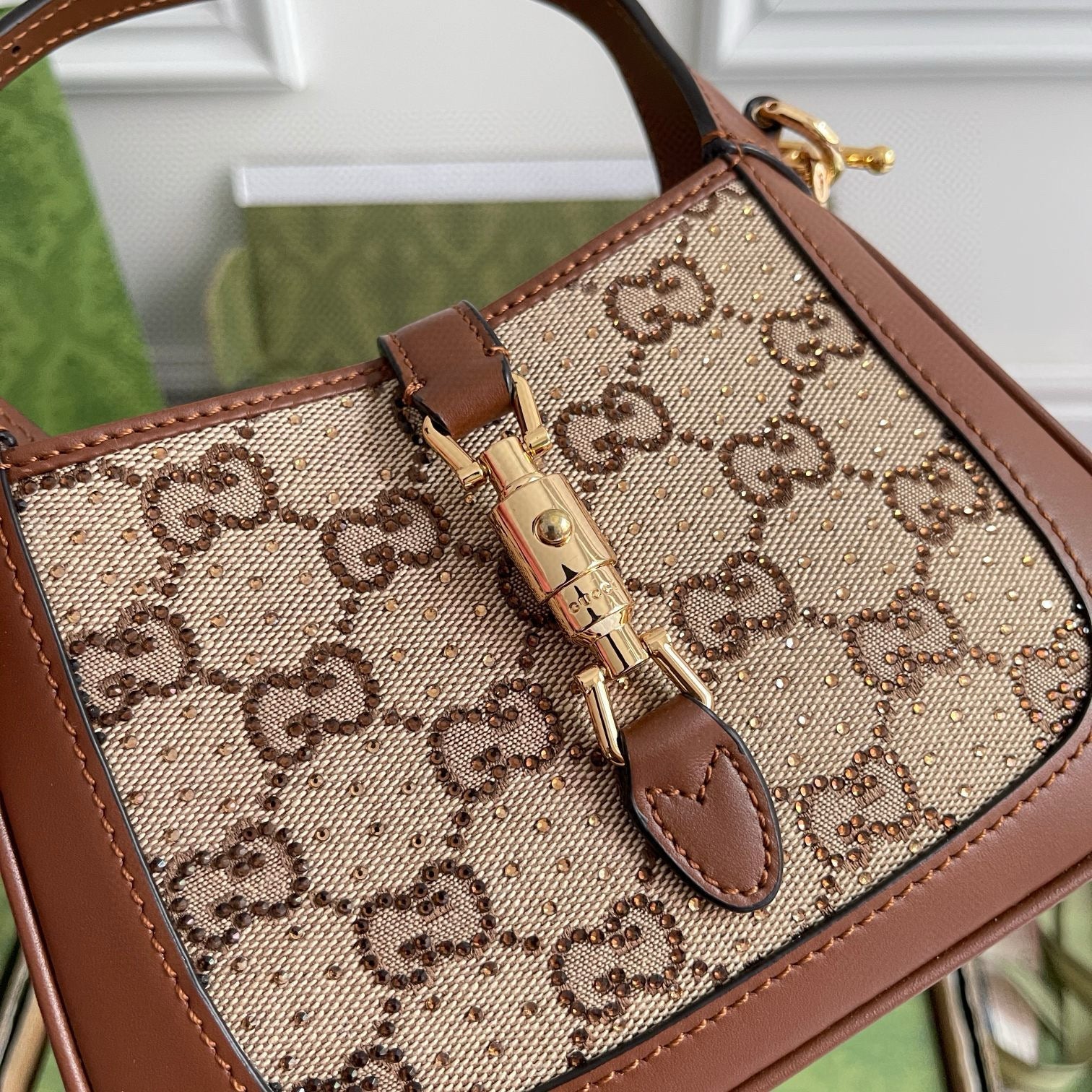 G Luxurious Lizard Pattern Bag