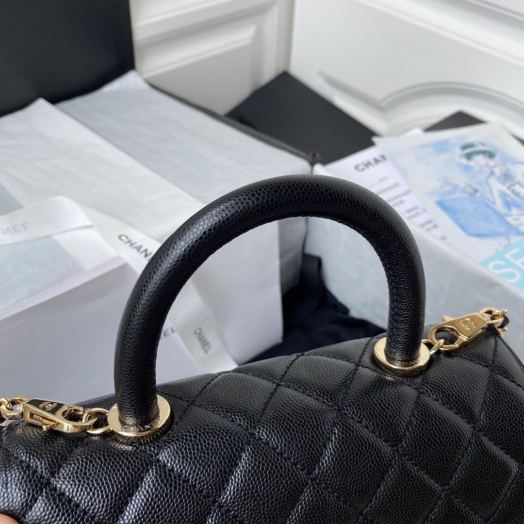 Mini Top Handle Flap Bag (𝑐𝑜𝑐𝑜 ℎ𝑎𝑛𝑑𝑙𝑒)