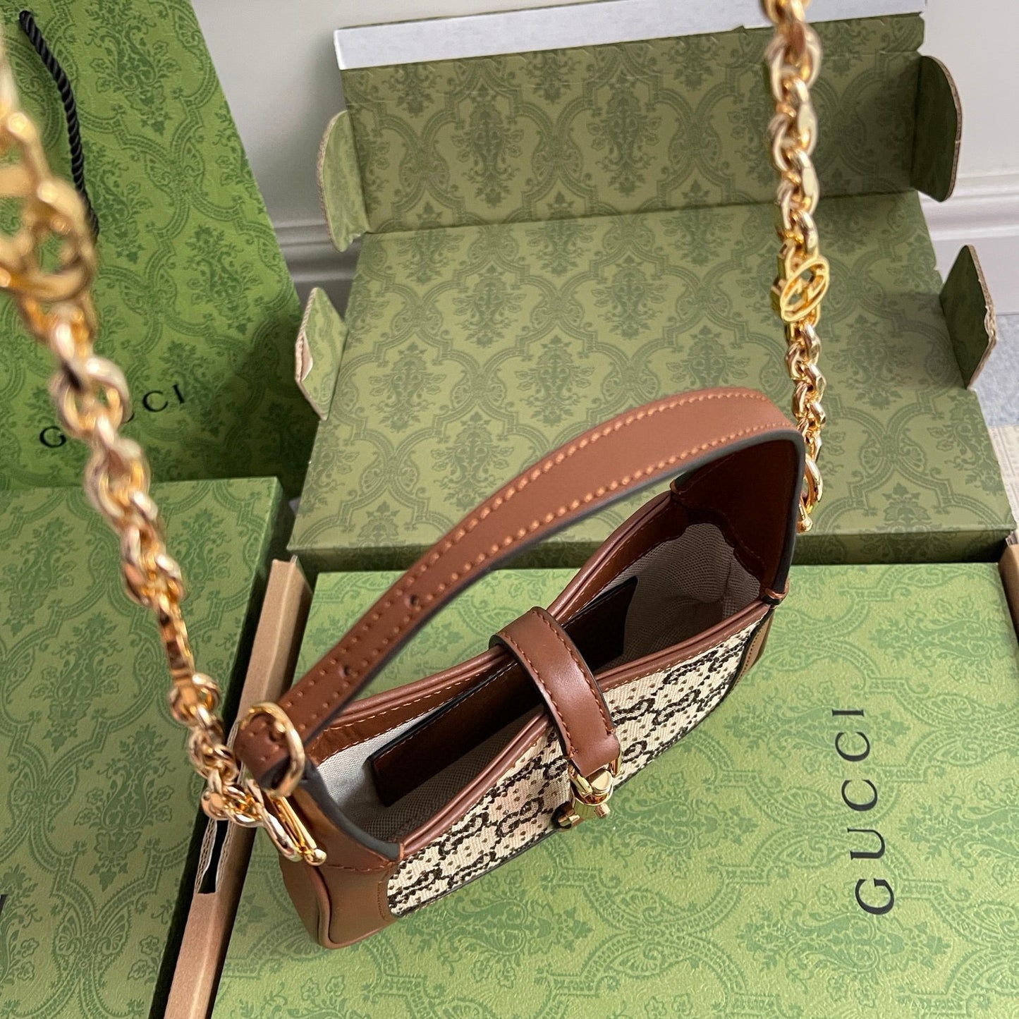 G Luxurious Lizard Pattern Bag
