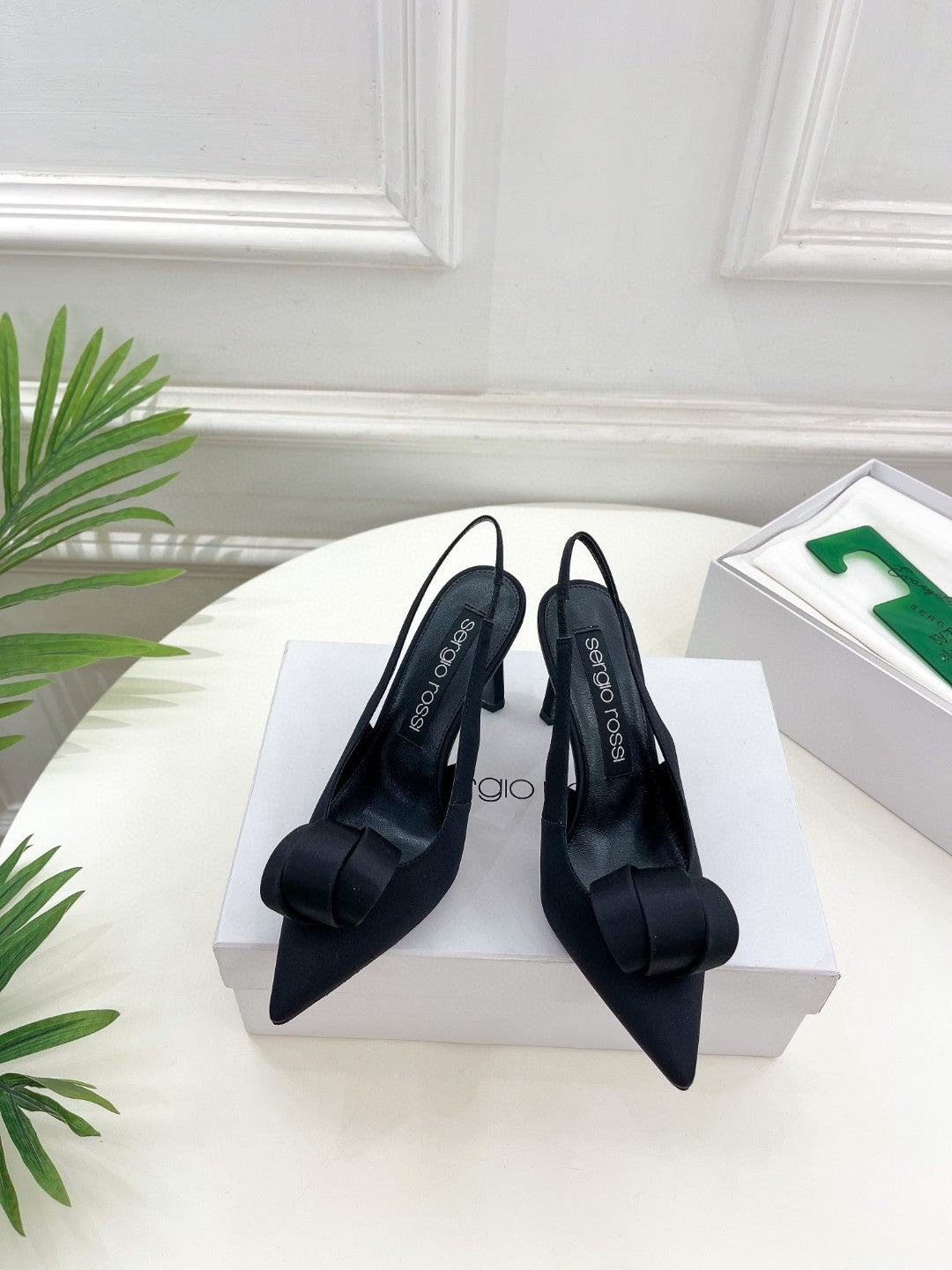 SR Rolled-Flower Toe High-Heeled Silk Sandals