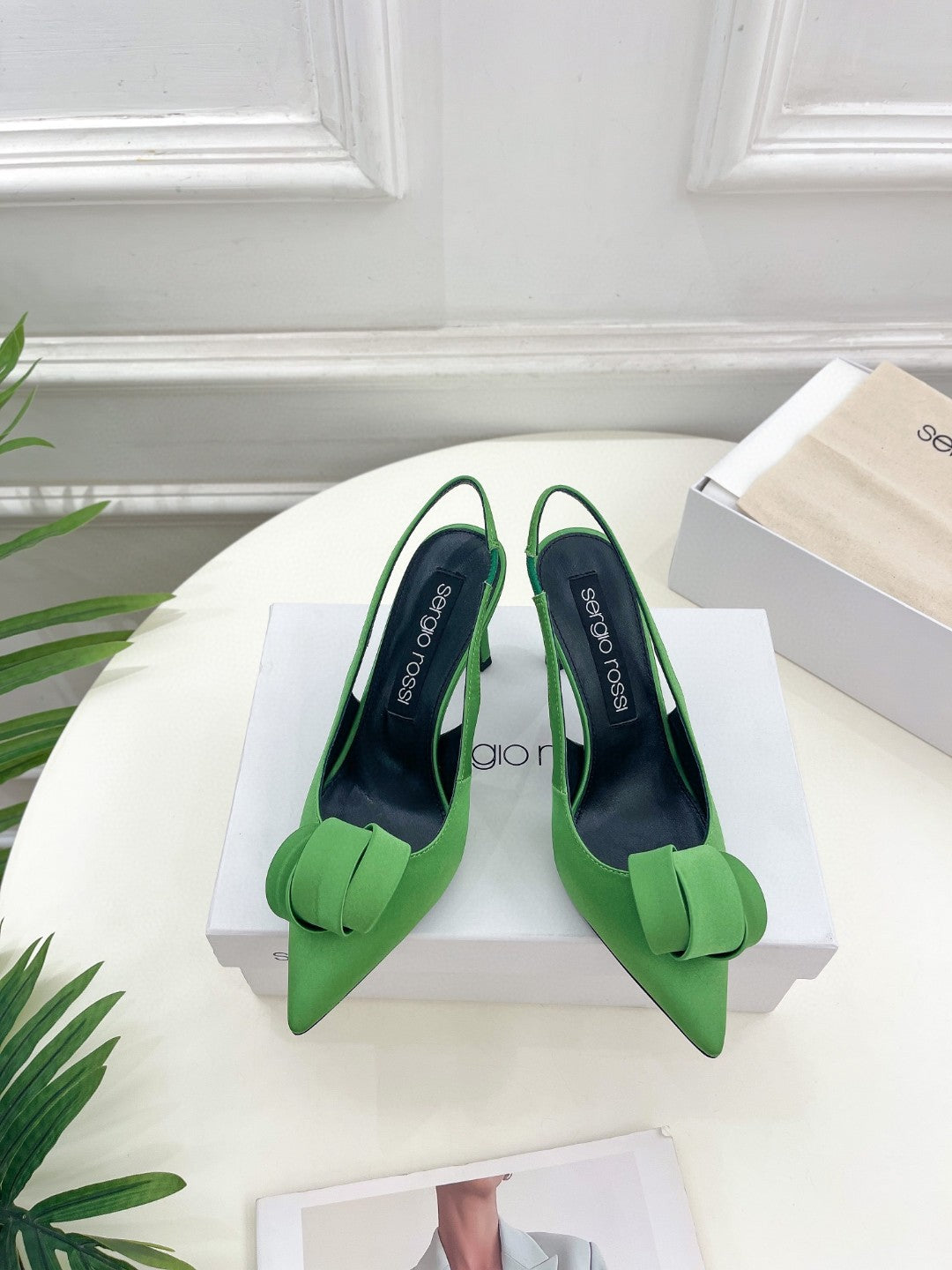 SR Rolled-Flower Toe High-Heeled Silk Sandals