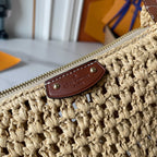 Hills Pochette — Hand-Woven Raffia Clutch Bag