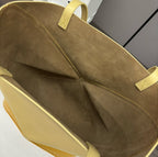 Glossy Leather Puzzle Fold Tote