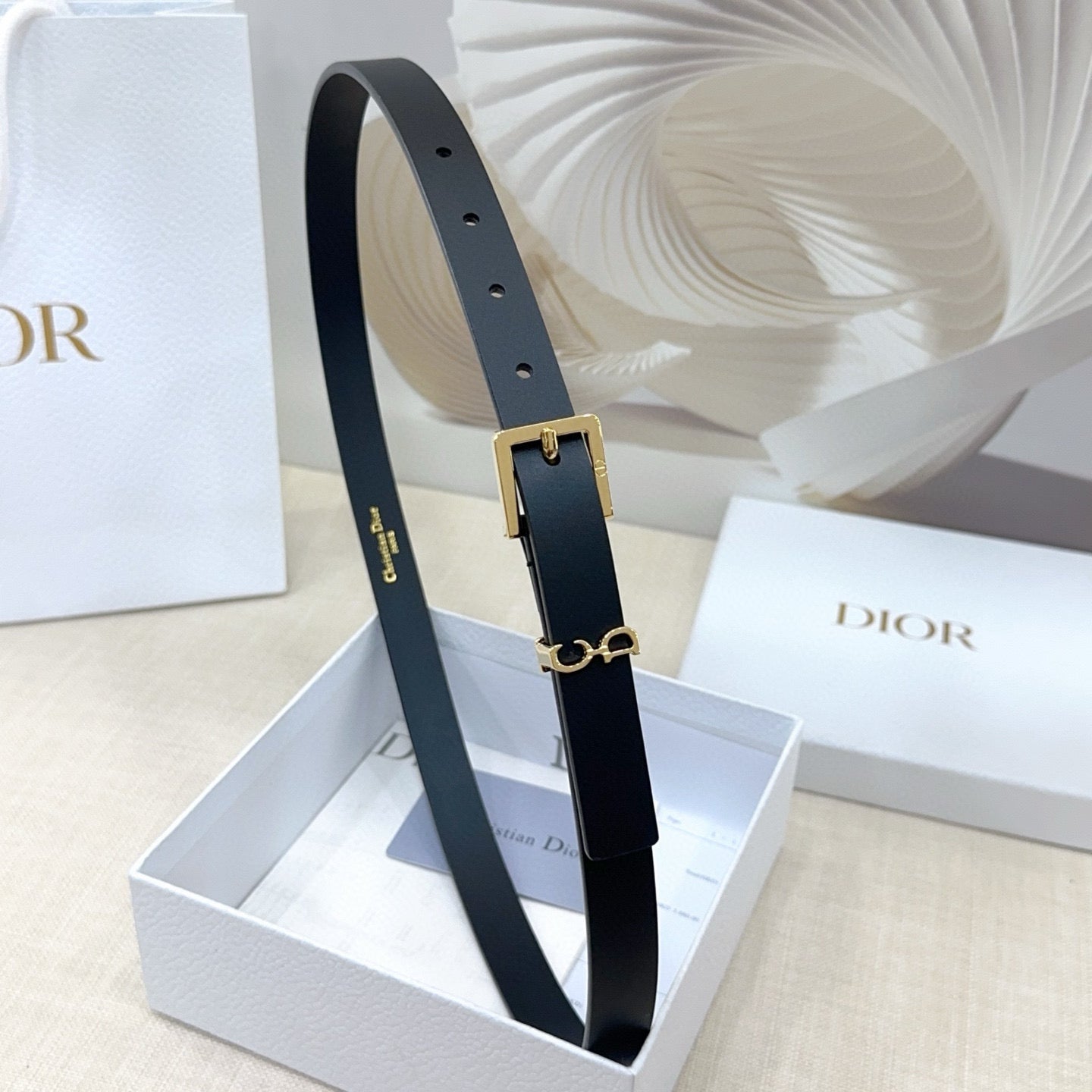 Slim Reversible Leather Waist Belt – 2.0cm
