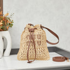 M. M Woven Bucket Bag