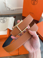 Premium Reversible Leather Belt — 3.8cm Width