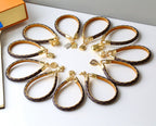Coffee Floral Leather Bracelet