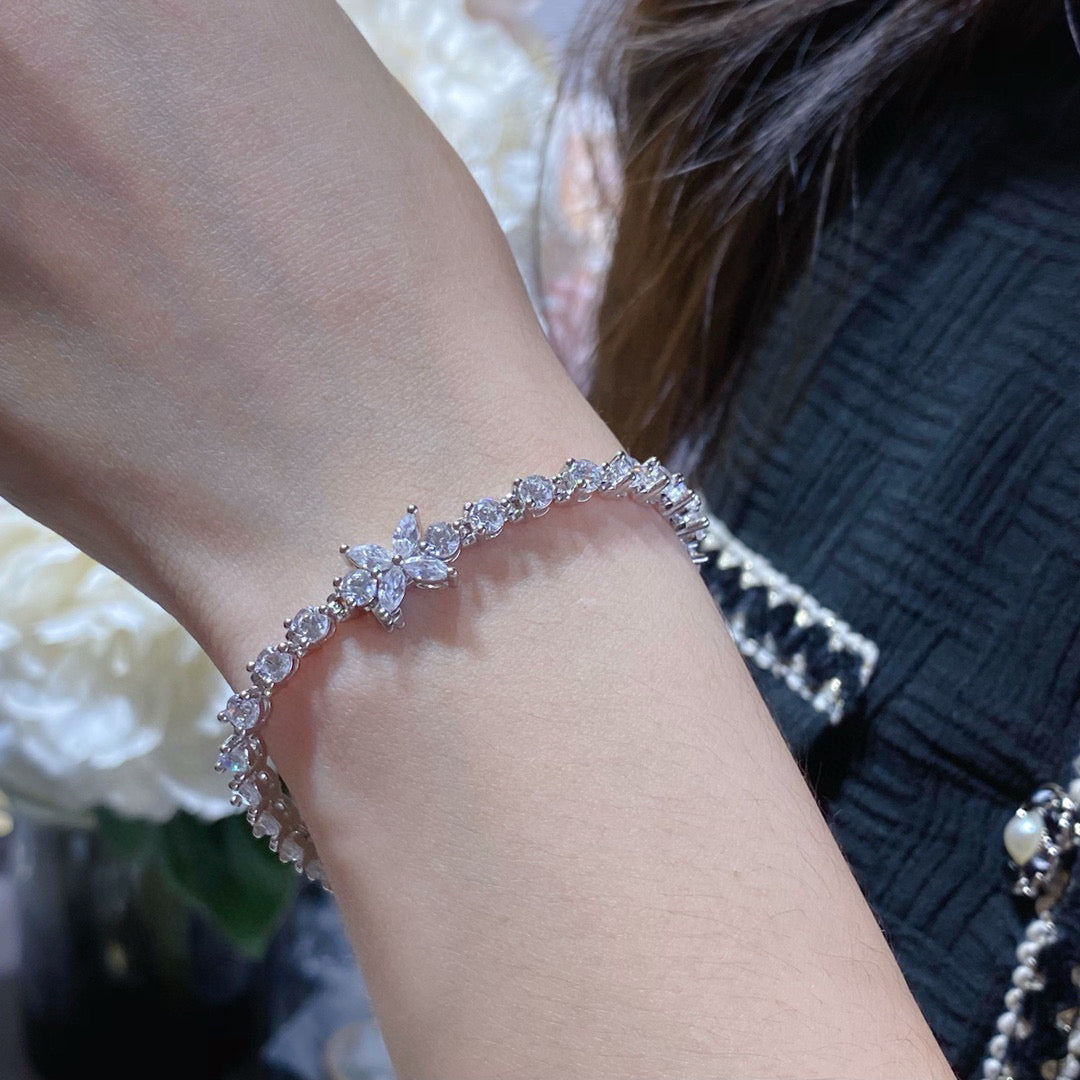 Ti*ffa*ny Full Diamond Marquise Bracelet