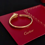 Panther Head Bangle | Diamond Setting | V Gold |
