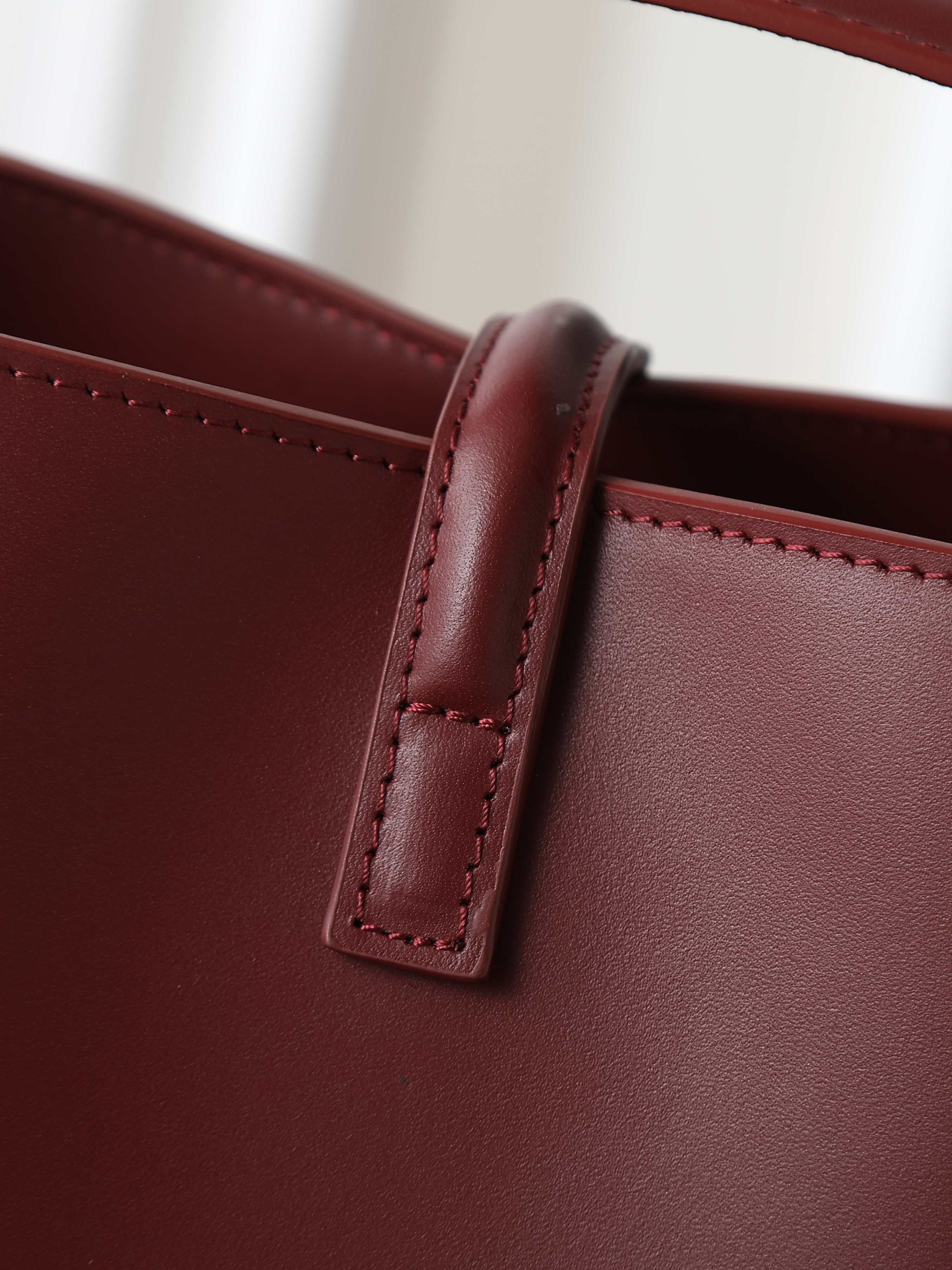 Bucket Bag | LE 37 | Smooth Calfskin | Dark Red (Premium Quality )