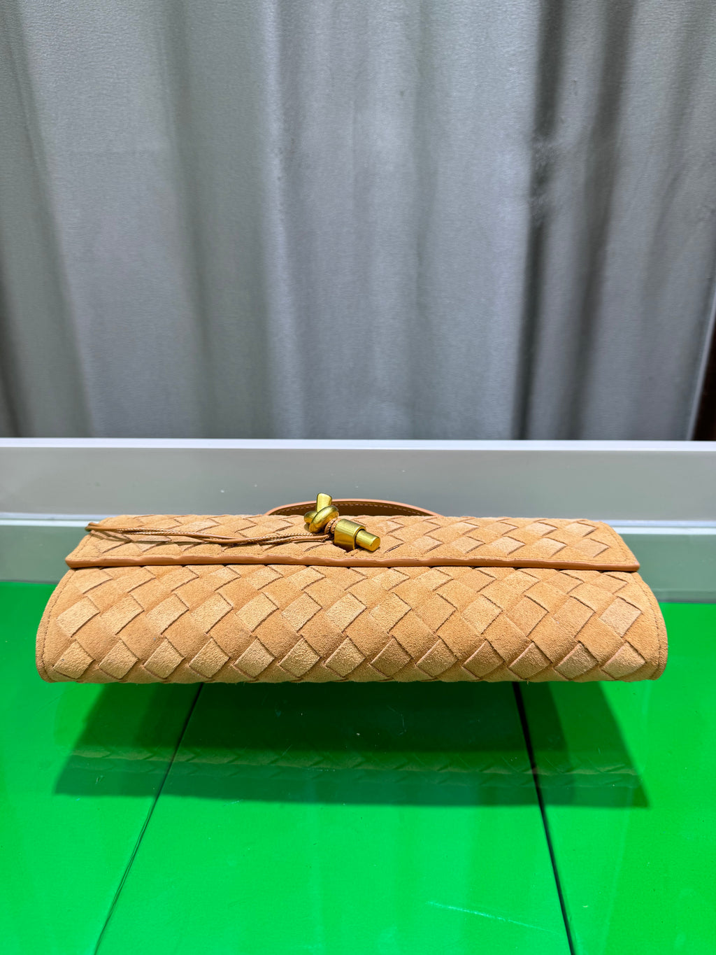 Frosted Leather Evening Handbag
