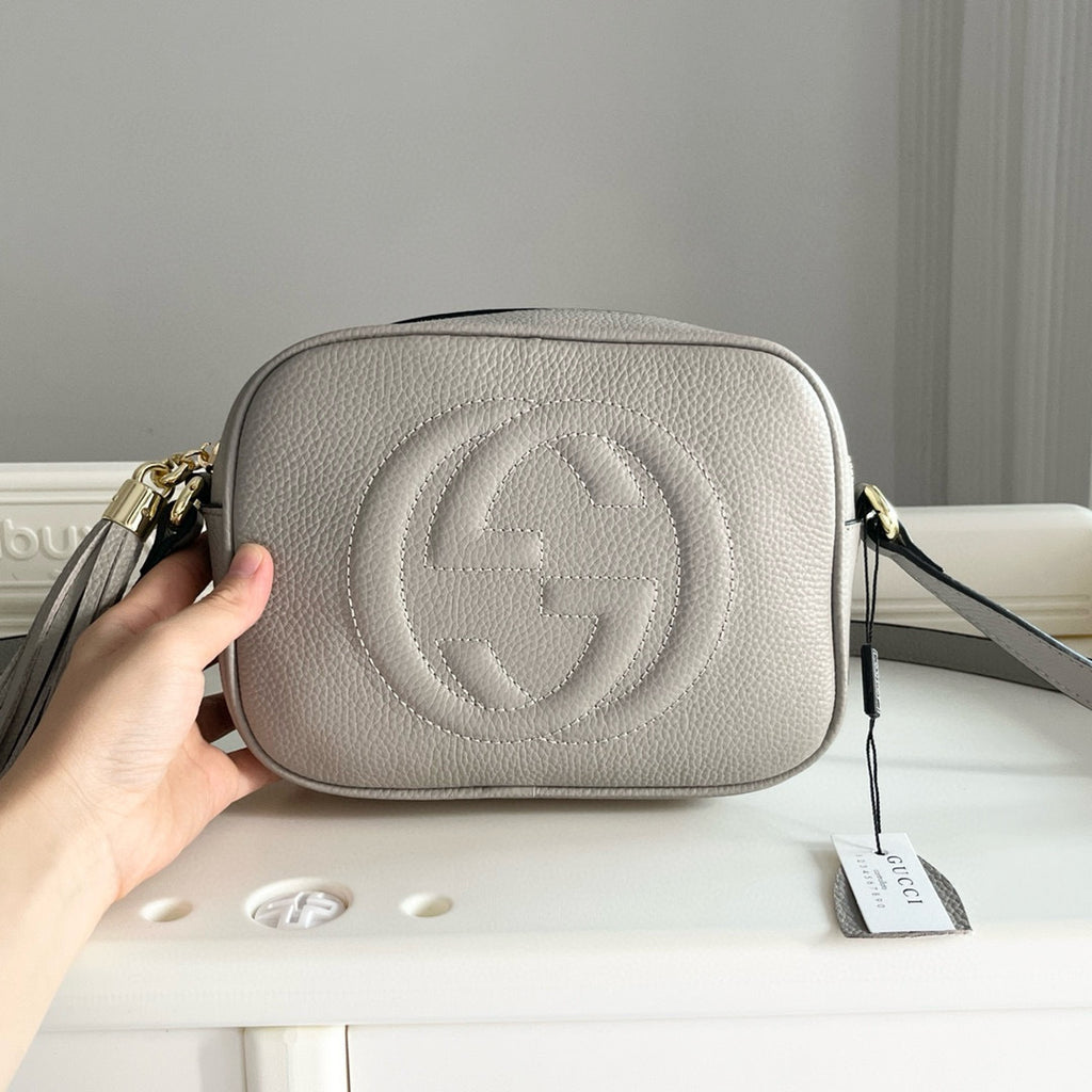 Classic Embossed Leather Camera Bag  (Genuine Cowhide)
