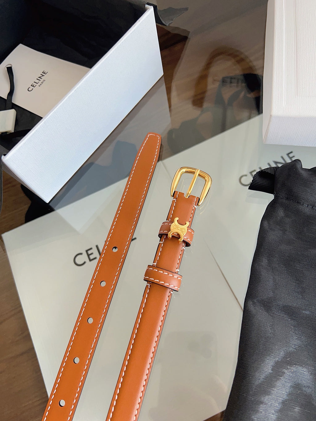Vivienne Taurillon Belt | 18mm