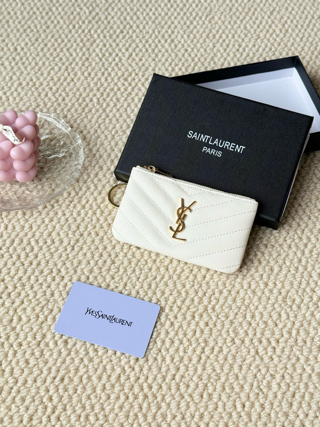 Luxury Quilted Key Pouch