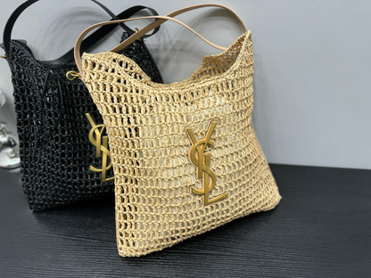 Y*S*L Handcrafted Crochet Net Shoulder Bag