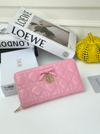 D Bow Logo Card Holder | S2867/ S2866| Lambskin |