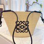 Embroidered Woven Straw Tote Bag – Versatile & Spacious