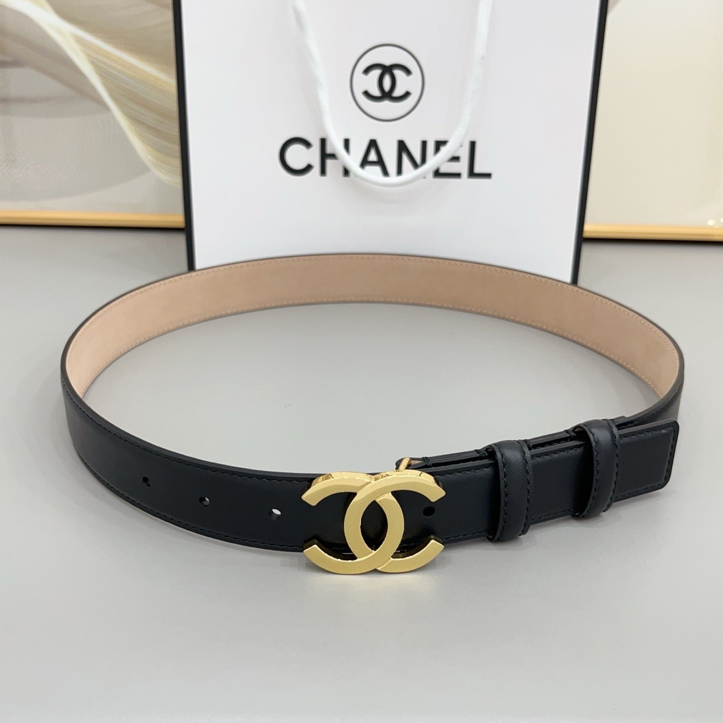 Logo Reversible Belt | 3cm | Calfskin Leather