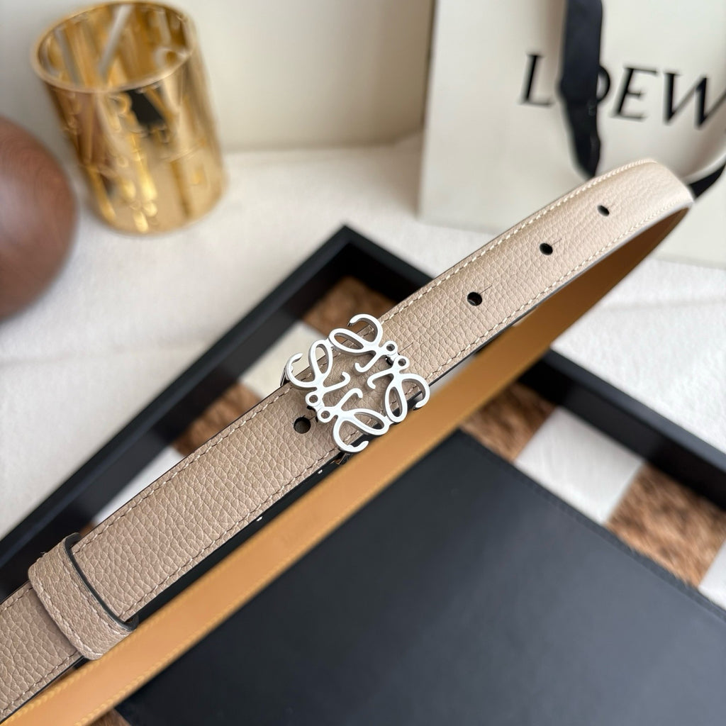 Anagram Buckle Leather Belt