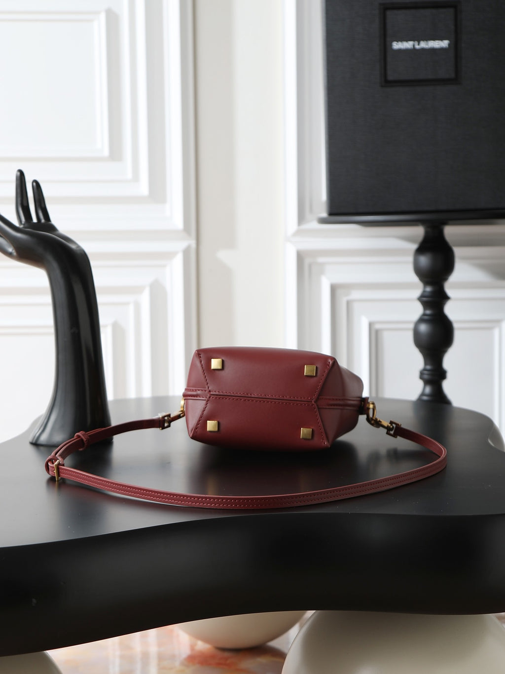 Bucket Bag | LE 37 | Smooth Calfskin | Dark Red (Premium Quality )