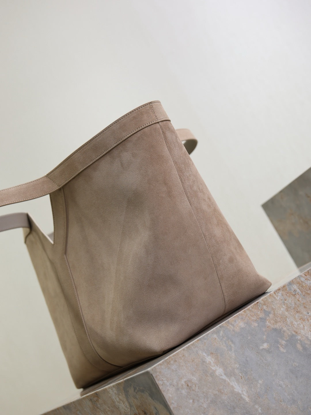 Y Suede & Calfskin Logo Tote Bag  |Premium Quality |