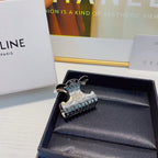 Gold Metal Triumphal Arch Hair Claw Clip – Large Size