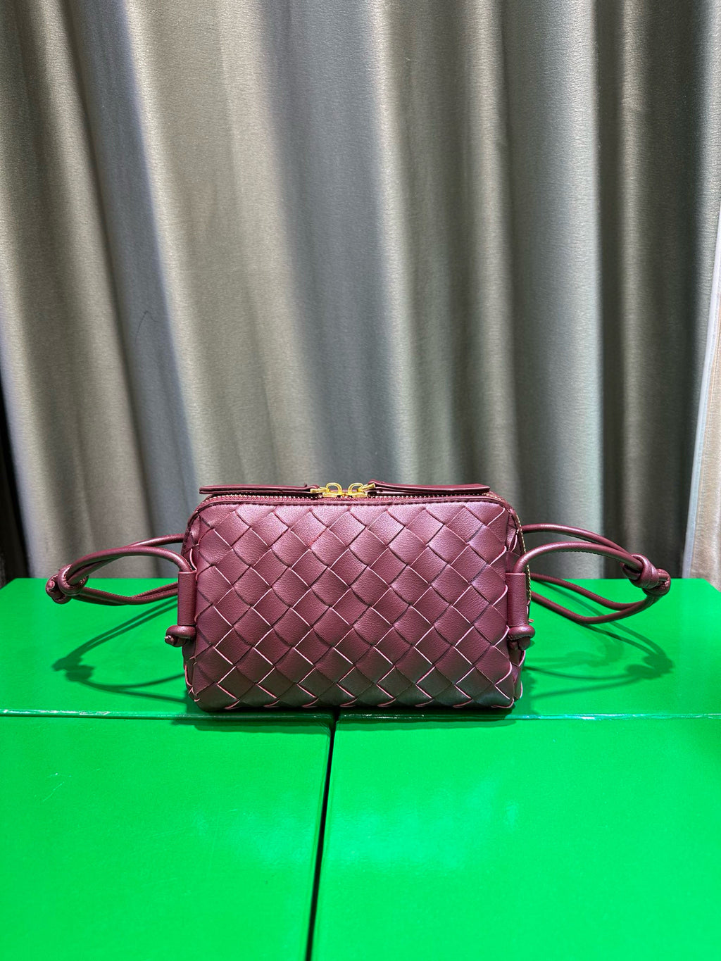 Woven Leather Concert Pouch