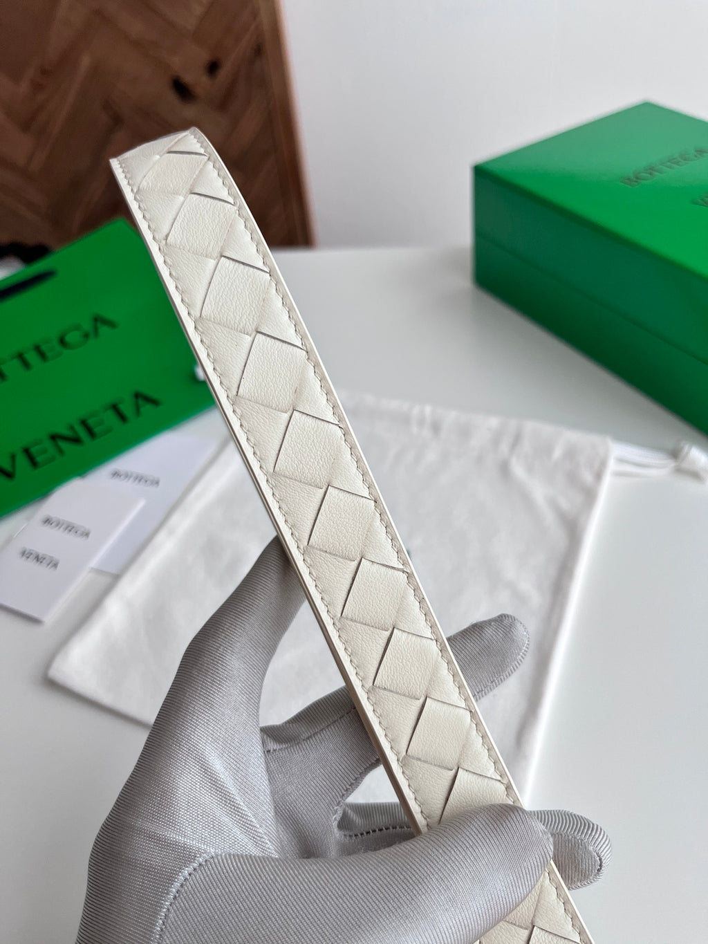 2.5 Women’s Handwoven Intreccio Leather Belt — New 2025