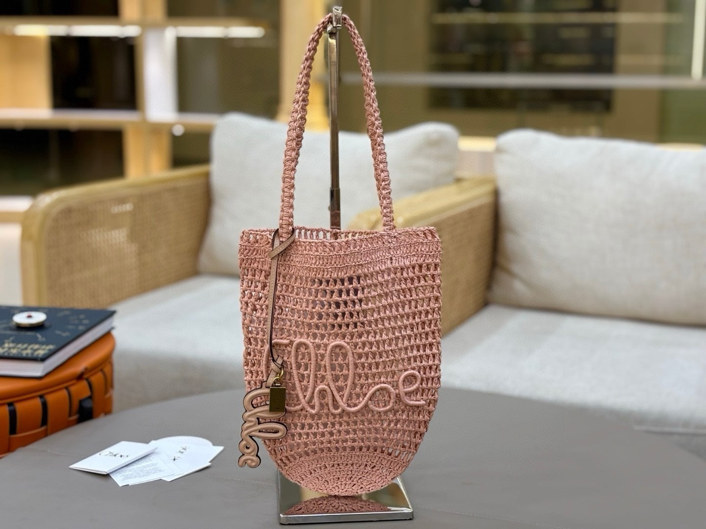Handcrafted Raffia & Leather Tote  (Premium Quality)