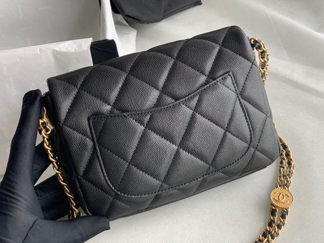 CHNL Quilted Flap Bag (Top quality)