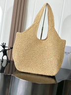 Classic Panier Cabas Woven Basket Bag | Triomphe |Premium Quality ++|