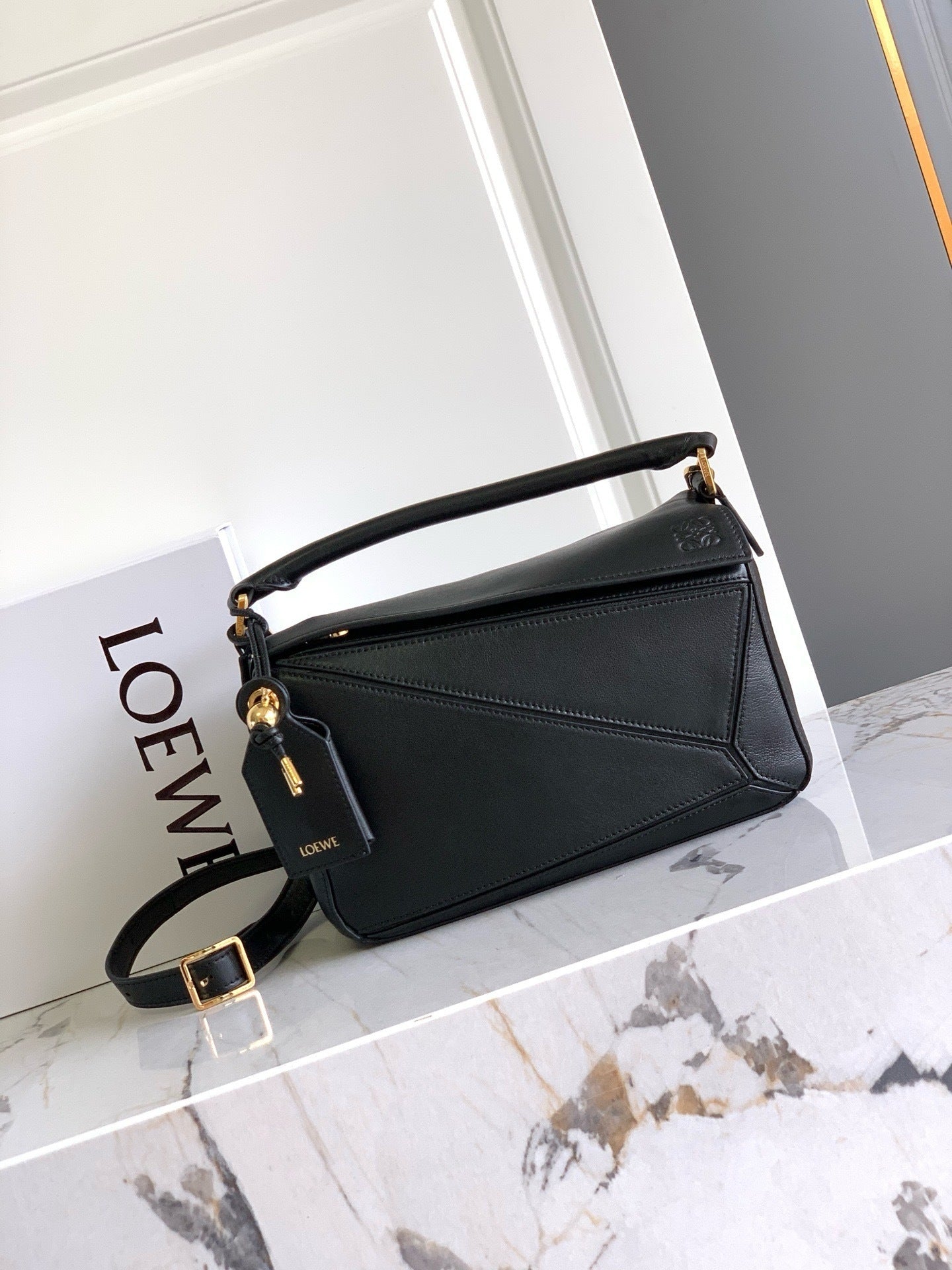 Premium Lambskin Geometric Puzzle Bag [Premium Quality]