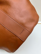 Y Soft-Grain Leather Tote Bucket Bag