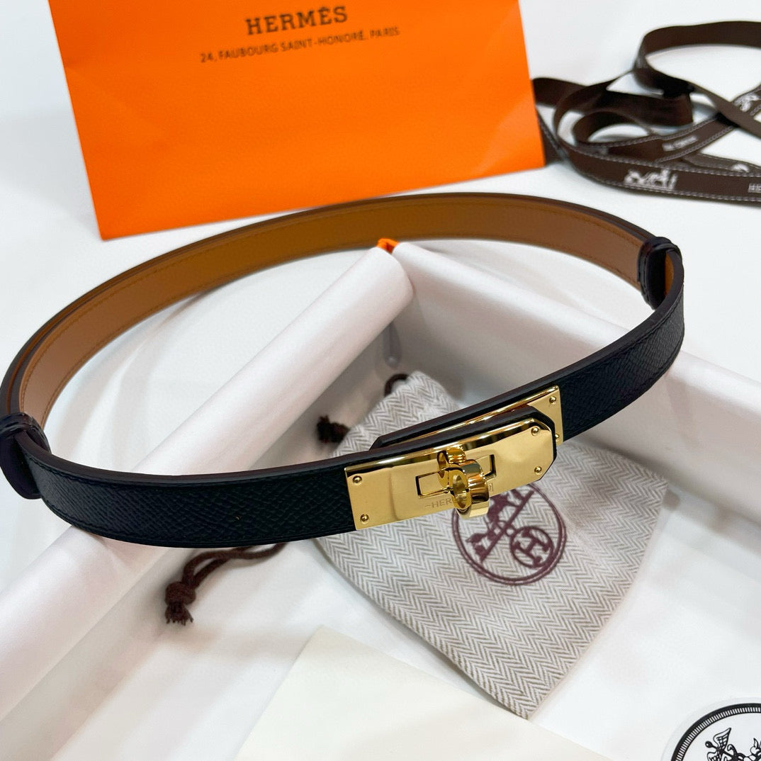 Slim Leather Waist Belt – Adjustable Fit