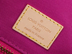 Monogram Canvas Shoulder Bag MM | Pivoine Pink | Premium quality