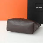 Y Elegant Soft Leather Suede-Lined Tote Bag