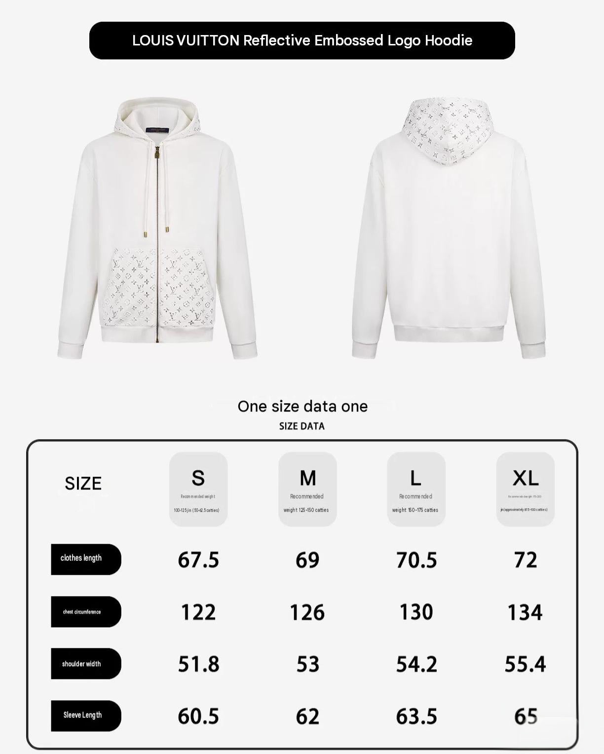 26FW Reflective Monogram Zip Hoodie