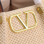 Handwoven Studded Tote Bag