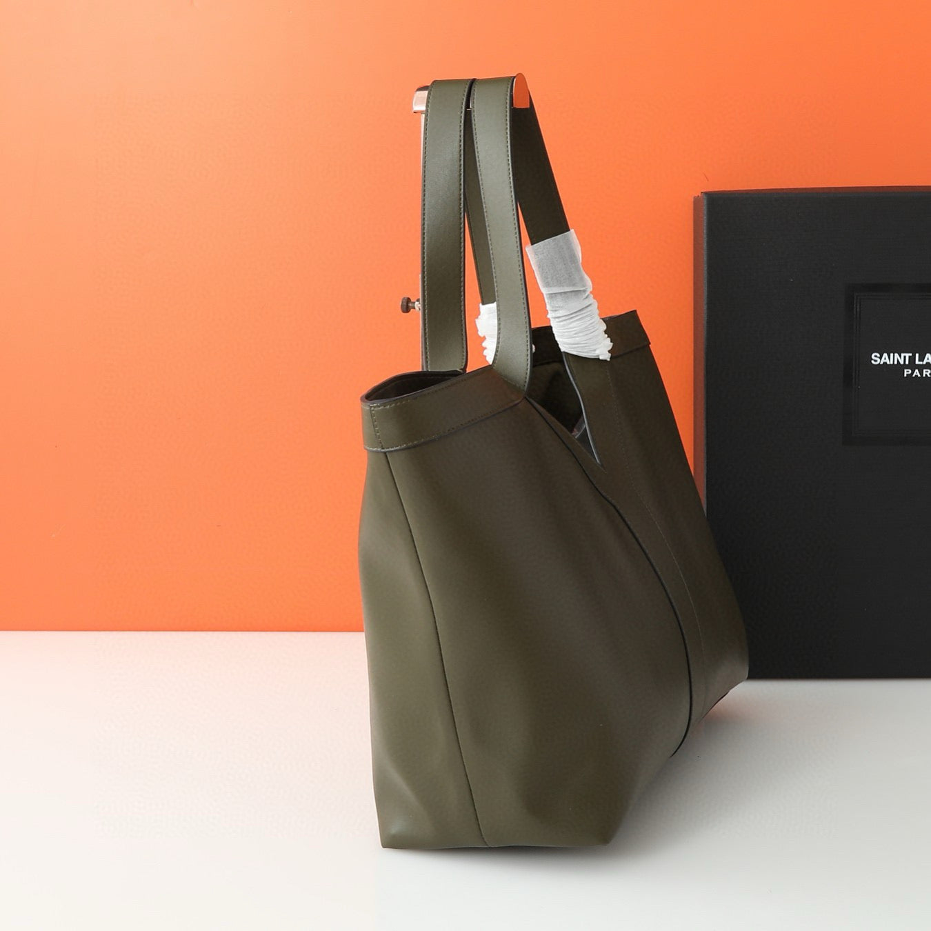 Y Elegant Soft Leather Suede-Lined Tote Bag